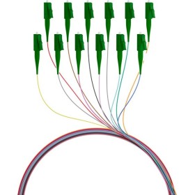 EFB O0482.2 Faserpigtail LC/APC OS2 G652D-farbiges Set 2m - 12 Stück
