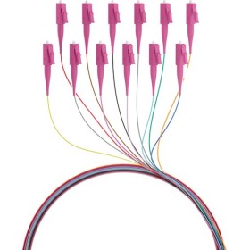 EFB O3483.2 Faserpigtail LC OM4 -farbiges Set 2m - 12 Stück