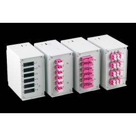 EFB 53705.2V2B Frontblende für 6 x SC-D, LC-Quad mit 2,8mm Schraublöcher