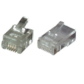 EFB 37517.1-100 Modular-Stecker RJ10 UTP, E-MO 4/4 SR, VPE 100