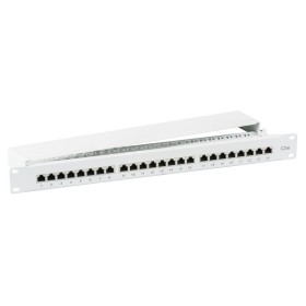 EFB 37668.1M Patchpanel STP 24xRJ45 Cat.5e, 19 1HE, RAL7035 grau