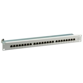 EFB 37667.1M Patchpanel STP 24xRJ45 Cat.6, 19 1HE, RAL7035 grau