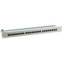 EFB 37667.1M Patchpanel STP 24xRJ45 Cat.6, 19 1HE, RAL7035 grau