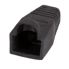 EFB 37546.4-100 Knickschutztülle RJ45 schwarz, mit Rastnasenschutz, VPE 100