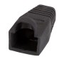 EFB 37546.4-100 Knickschutztülle RJ45 schwarz, mit Rastnasenschutz, VPE 100