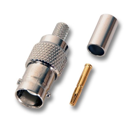 EFB 52511.1 BNC υποδοχή ευθεία Crimp RG59/62 75/93 Ohm