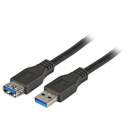 EFB K5237.3 USB3.0 Verlängerungskabel A-A, St.-Bu., 3,0m, schwarz, Premium