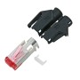 EFB H7641.4-50 RJ45-Hirose Stecker STP, TM21 schwarz, 50 Stück, 3 Elemente, Cat. 6