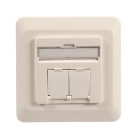 EFB ET-25211.2V1 Datendose Cat.6 250MHz rechts/links, Unterputz, 2xRJ45, RAL9010