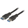 EFB K5237.1,8 USB3.0 Verlängerungskabel A-A, St.-Bu., 1,8m, schwarz, Premium