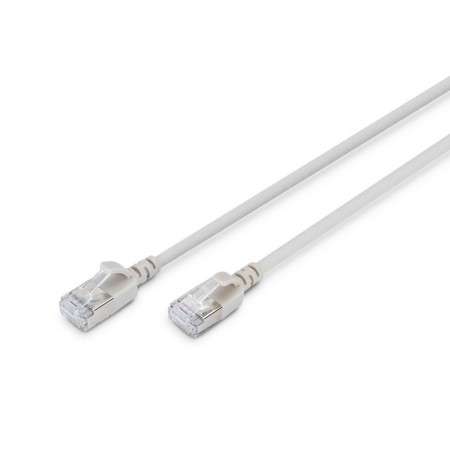 DIGITUS CAT 6A F-FTP Slim Patchkabel, 0,3 m, Grau DK-1632-A-003S
