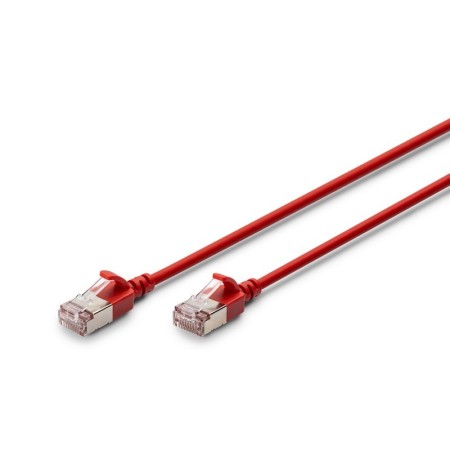 DIGITUS CAT 6A F-FTP Slim Patchkabel,  0,3m, Rot DK-1632-A-003S-R