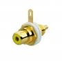Busch-Jäger Cinch socket, for mounting in communication adapters yellow 0230-0-0450