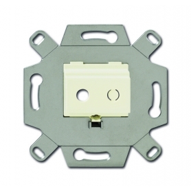 Busch-Jäger communication adapter, for mini-clink sockets 3.5 mm white 0230-0-0455