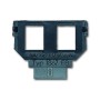 Busch-Jäger Socket, 2 x 6- and 8-pin Modular-Jack, Cat. 3 1764-0-0182