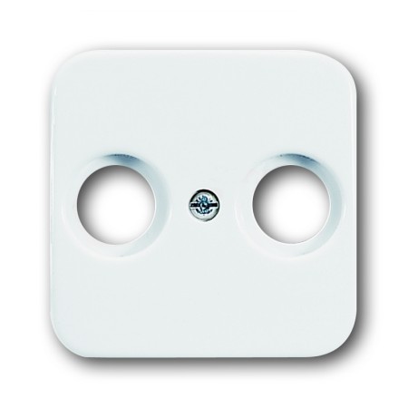 Busch-Jäger central disc, as cover for commercial antenna sockets alpinwhite 1724-0-0897