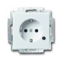 Busch-Jäger SCHUKO® Steckdosen-Einsatz, mit LED Kontrolllicht studioweiß 2013-0-5286