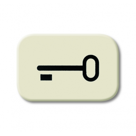 Symbole de bouton Busch-Jäger, "clé" blanc 1433-0-0440