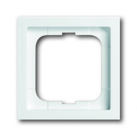 Cadre de recouvrement linéaire Busch-Jäger future®, cadre simple, blanc studio 1754-0-4235