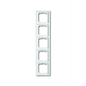 Cadre de recouvrement linéaire Busch-Jäger future®, cadre 5x, blanc studio 1754-0-4239