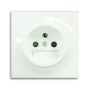 Busch-Jäger socket insert, with grounding pin alpinwhite 2017-0-0822