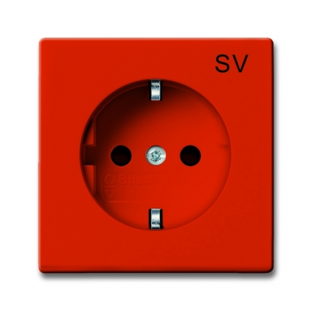 Busch-Jäger SCHUKO® socket insert, with imprint orange (ZSW) RAL 2004 2011-0-3723