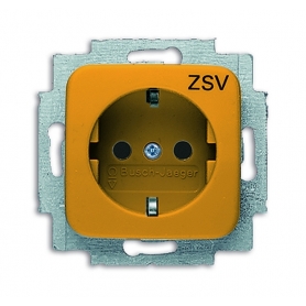 Busch-Jäger SCHUKO® socket insert, with imprint orange (ZSW) RAL 2004 2011-0-2233