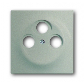 Busch-Jäger central disc, as cover for commercial antenna sockets champagne metallic 1753-0-5846