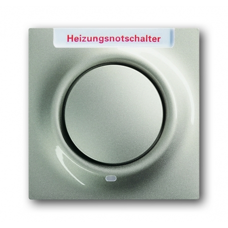 Busch-Jäger centrálny disk, s tlačidlom a glimm lampa šampanské metal 1753-0-6612