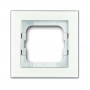 Cadre de recouvrement Busch-Jäger, cadre simple verre blanc 1754-0-4437