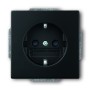 Busch-Jäger SCHUKO® Steckdosen-Einsatz schwarz matt 2011-0-3883