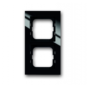Busch-Jäger cover frame, 2x frame black 1754-0-4410