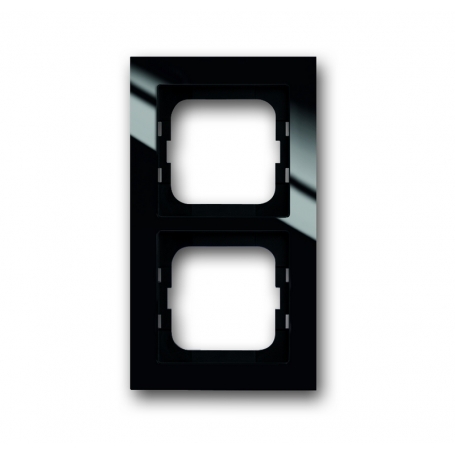 Busch-Jäger cover frame, 2x frame black 1754-0-4410