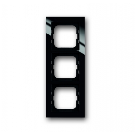 Busch-Jäger frame, 3x frame black 1754-0-4411