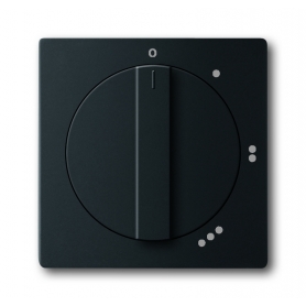Busch-Jäger središnji disk, s rotirajućom ručkom, utisnut mat crnom bojom 1710-0-3913