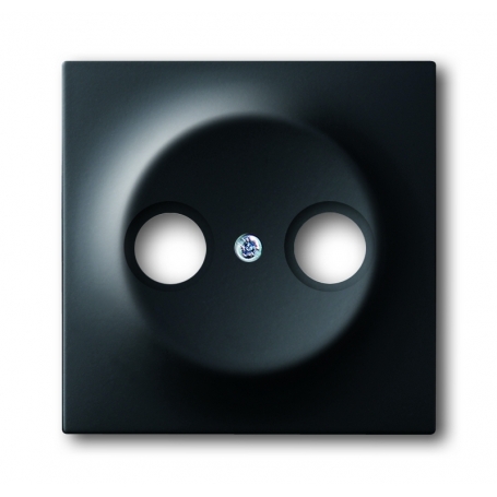 Busch-Jäger centrálny disk, ako krytie pre komerčné antény zásuvky čierne matt 1753-0-0140