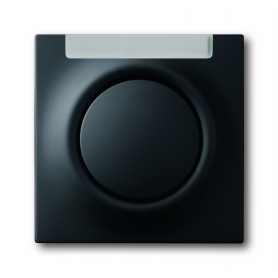 Busch-Jäger centrálny disk, s tlačidlom a glimm lampa čierna matt 1753-0-0151
