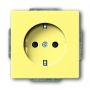 Busch-Jäger SCHUKO®-pistorasia, jonka liitäntäyhteys on keltainen 2011-0-3872