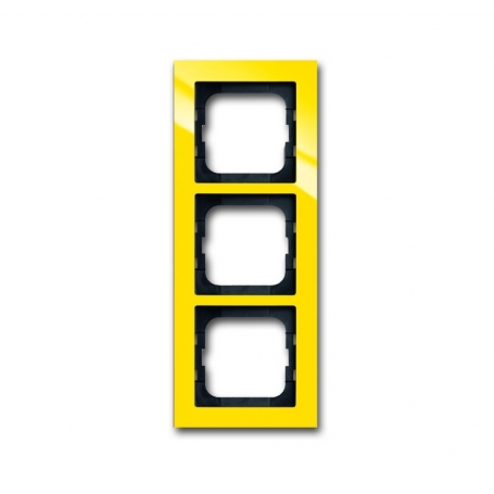 Busch-Jäger cover frame, 3 times frame yellow 1754-0-4336