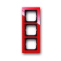 Busch-Jäger cover frame, 3 times frame red 1754-0-4342