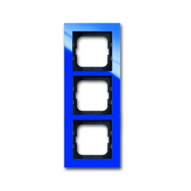 Busch-Jäger cover frame, 3x frame blue 1754-0-4345
