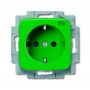 Busch-Jäger SCHUKO® socket insert, with imprint green 2013-0-5316