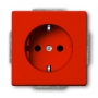 Busch-Jäger SCHUKO® socket insert, with int. erh. Touch protection orange 2013-0-5324