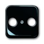 Busch-Jäger central disc, as cover for commercial antenna sockets black 1724-0-1200