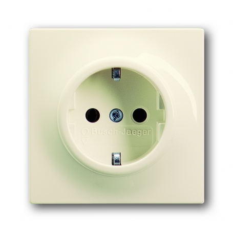 Busch-Jäger SCHUKO® socket insert elfenbein/white 2011-0-3844