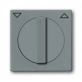 Busch-Jäger središnji disk, s rotirajućom ručkom, s otiskom metalik siva 1710-0-3840