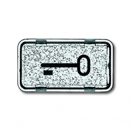 Simbol gumba Busch-Jäger, ključ kristalno proziran 1714-0-0286
