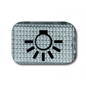 Symbole de bouton Busch-Jäger, transparent, cristal clair "Light" 1714-0-0211
