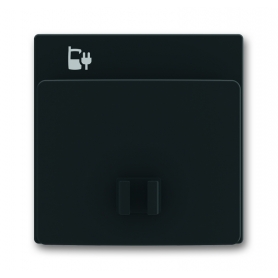 Busch-Jäger központi lemez fekete matt 6400-0-0028
