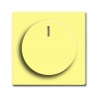 Busch-Jäger središnji disk, s rotirajućim gumbom, pričvrsnom maticom i žutom svjetiljkom 6599-0-2981